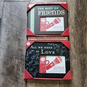 Recordable Photo Frame Set - Black and Brown